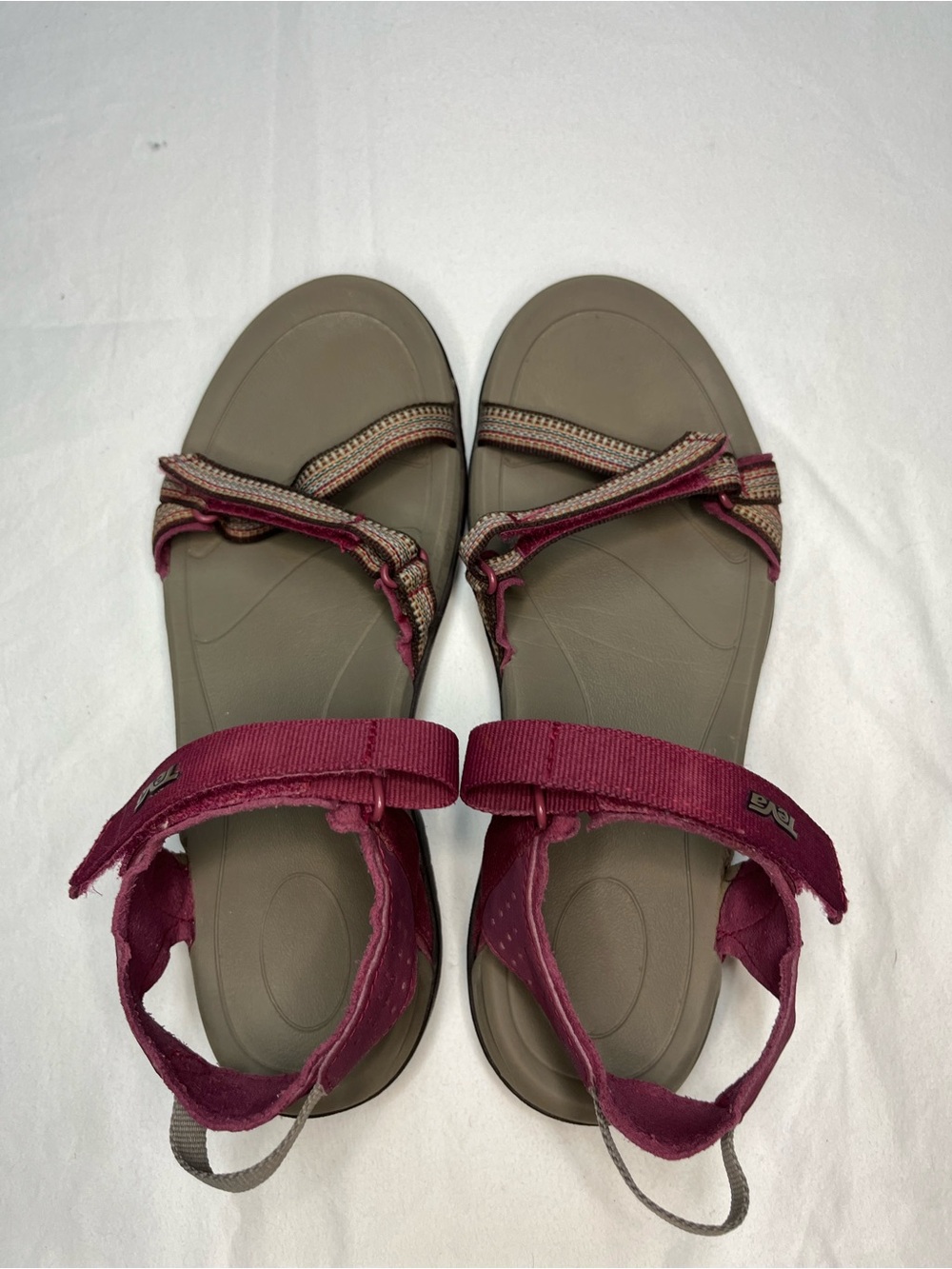 Teva Women's Oneway Sandals Burgundy - Picture 4 of 10